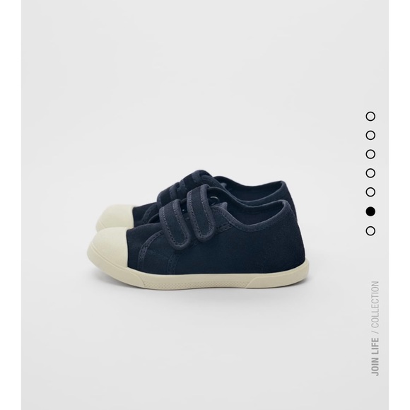 NWT Zara Baby Leather Sneakers size 5.5 - Picture 2 of 9